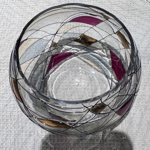 ✨Exquisite Vintage Partylite Mosaic Calypso Large Candle Votive Holder or Bowl✨ - Picture 12 of 15